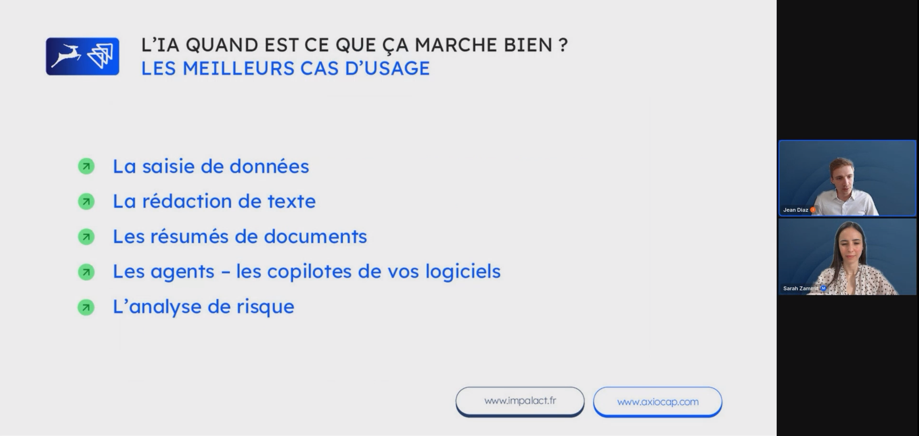 Webinaire ImpalAct x Axiocap — L'IA au service des directions juridiques